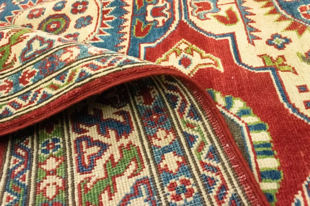 Dywan Ziegler - Kazak - 198 x 157 cm - ciemna czerwień