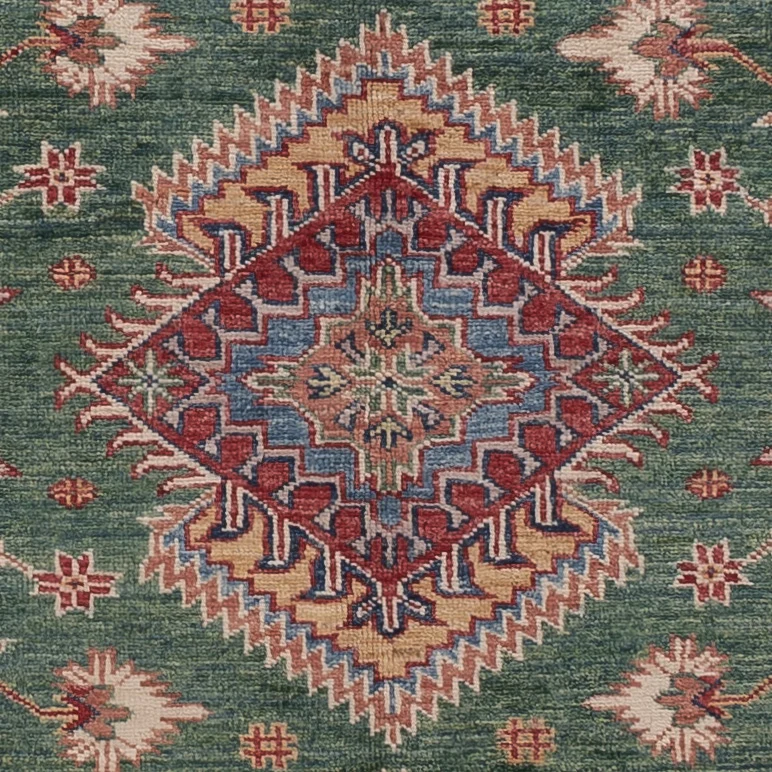 Dywan Ziegler - Kazak - 200 x 148 cm - zielona