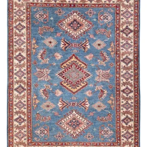 Dywan Ziegler - Kazak - 202 x 149 cm - niebieski