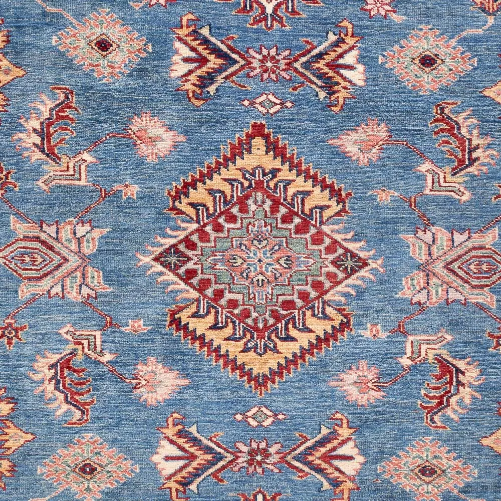 Dywan Ziegler - Kazak - 202 x 149 cm - niebieski