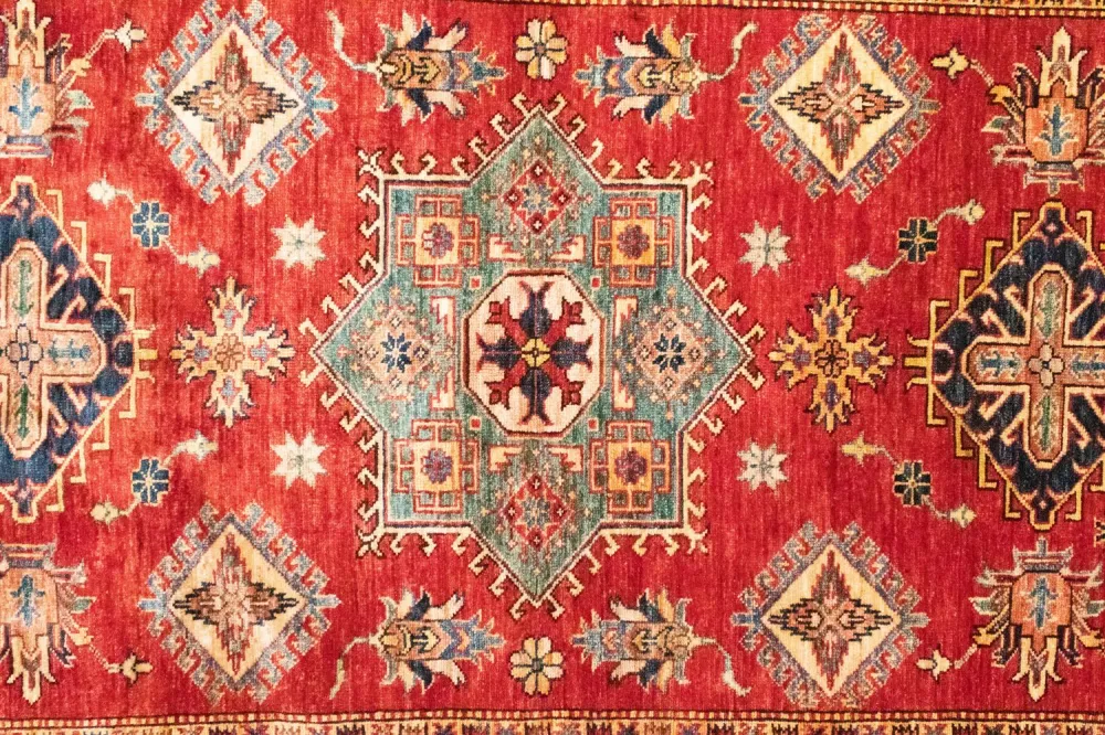 Dywan Ziegler - Kazak - 207 x 148 cm - pomarańczowy