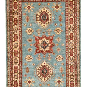 Dywan Ziegler - Kazak - 207 x 149 cm - turkusowy