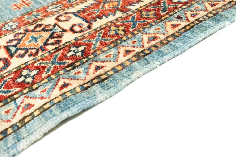 Dywan Ziegler - Kazak - 207 x 149 cm - turkusowy