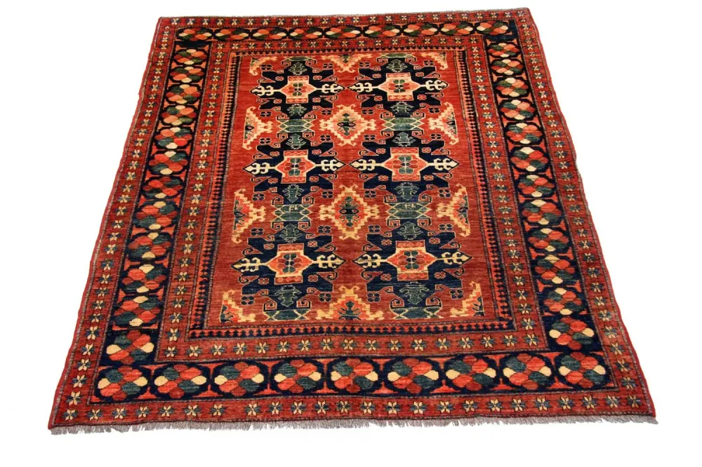 Dywan Ziegler - Kazak - 248 x 176 cm - pomarańczowy