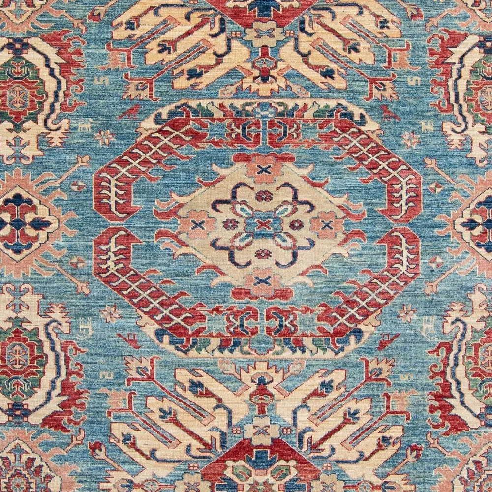 Dywan Ziegler - Kazak - 322 x 244 cm - turkusowy