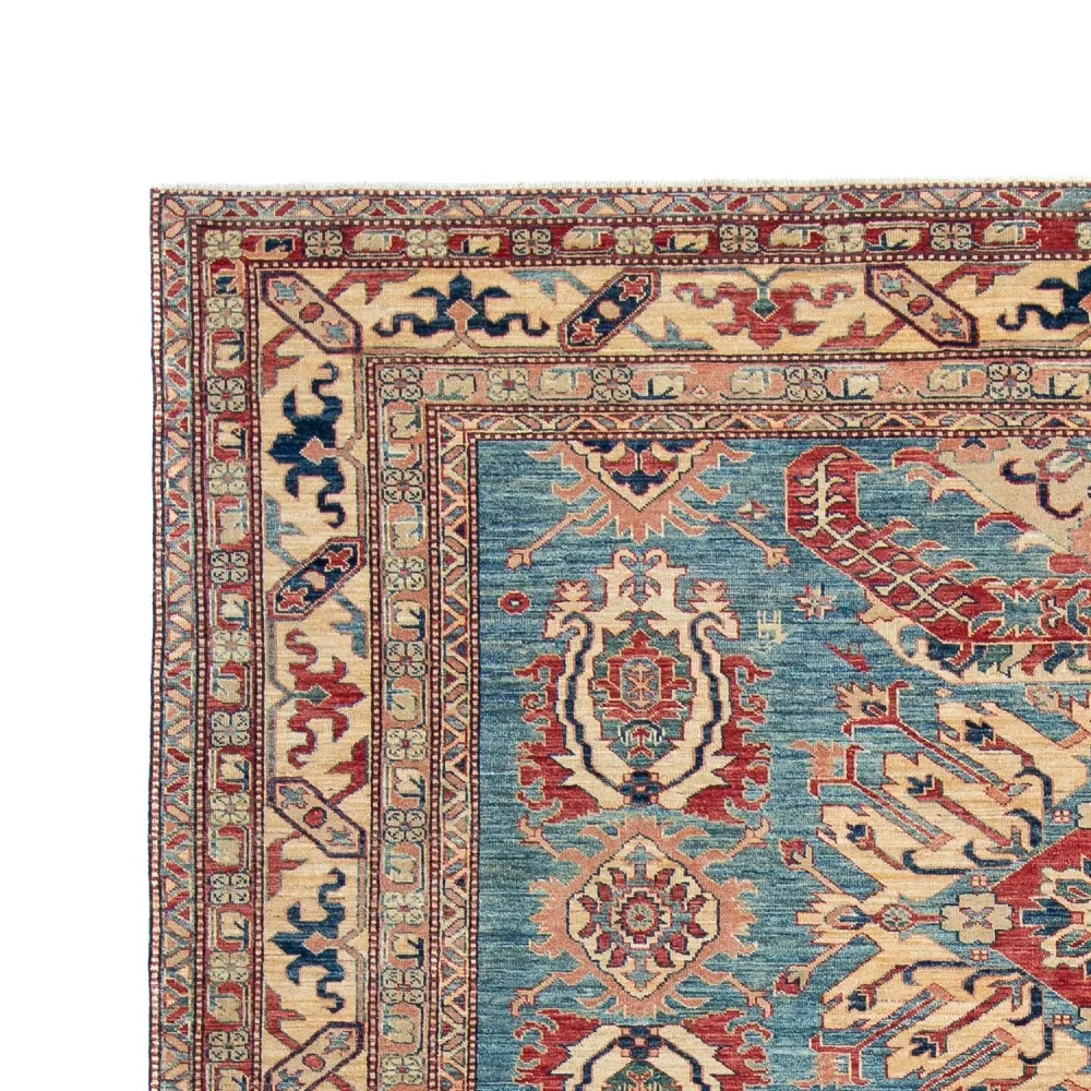 Dywan Ziegler - Kazak - 322 x 244 cm - turkusowy