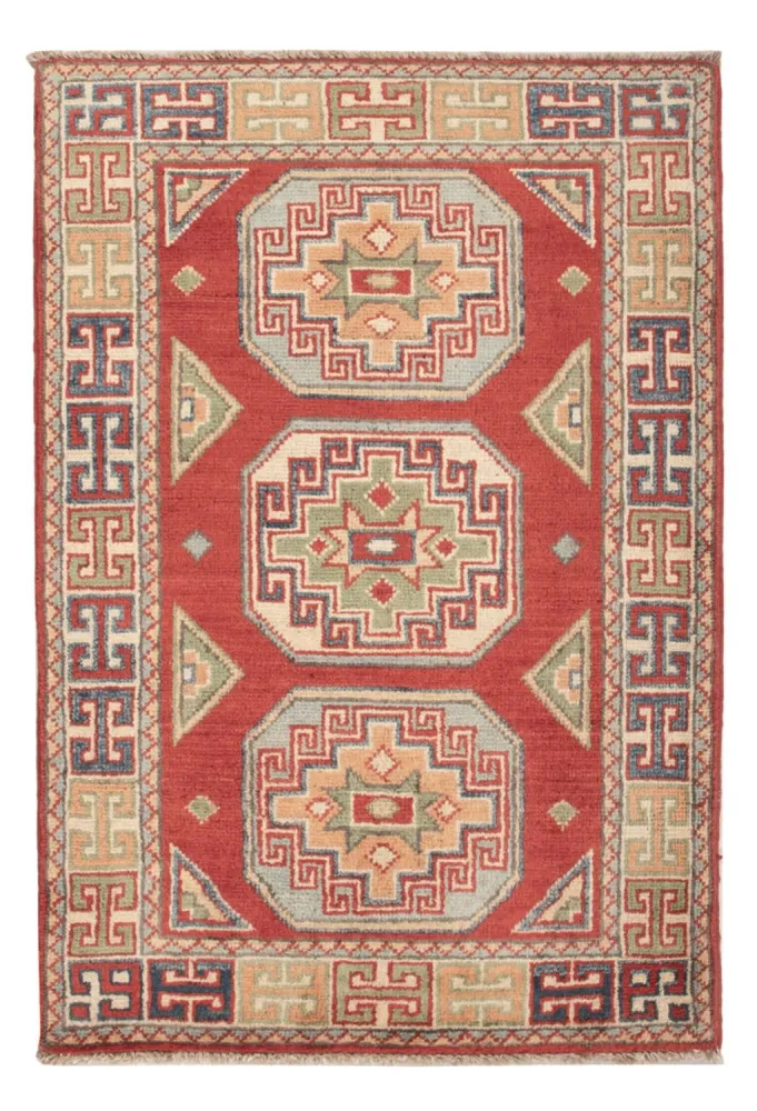 Dywan Ziegler - Kazak - 92 x 62 cm - czerwony