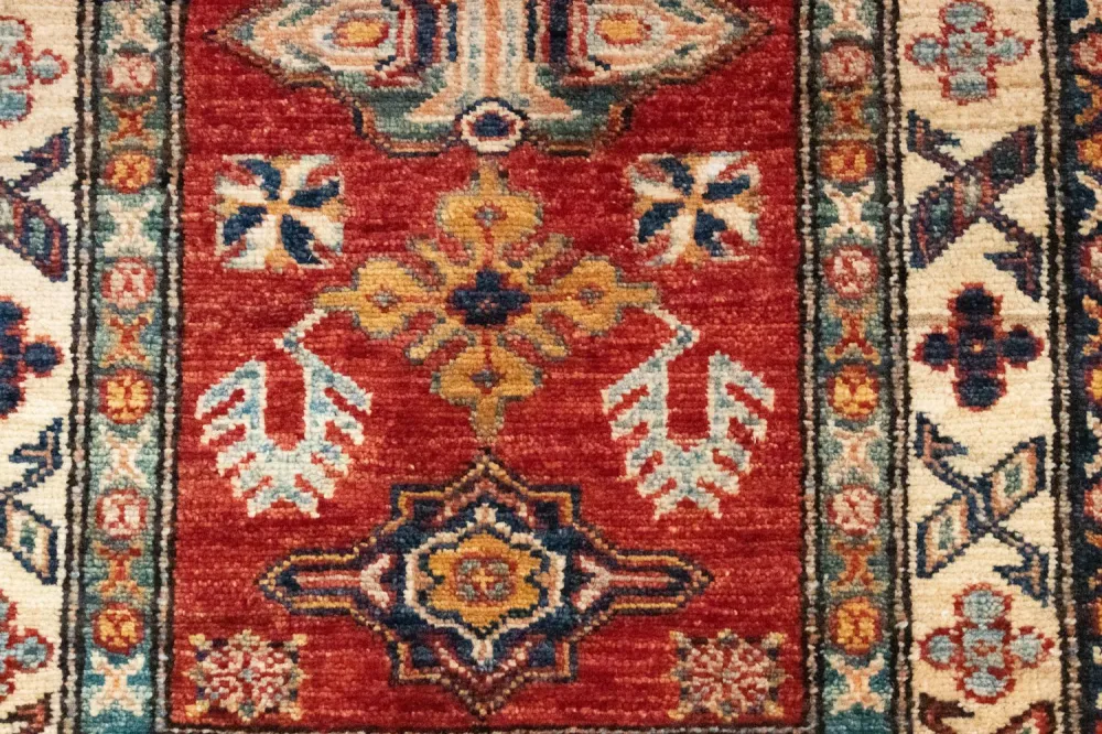 Dywan Ziegler - Kazak - 88 x 61 cm - czerwony