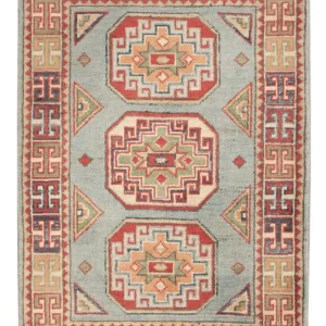 Dywan Ziegler - Kazak - 91 x 62 cm - jasnoniebieski
