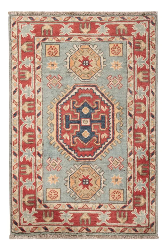 Dywan Ziegler - Kazak - 87 x 58 cm - jasnoniebieski