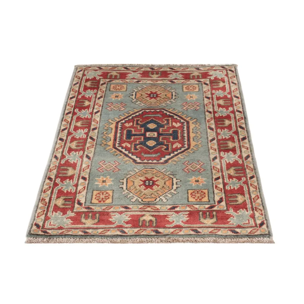 Dywan Ziegler - Kazak - 87 x 58 cm - jasnoniebieski