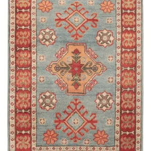 Dywan Ziegler - Kazak - 88 x 59 cm - jasnoniebieski