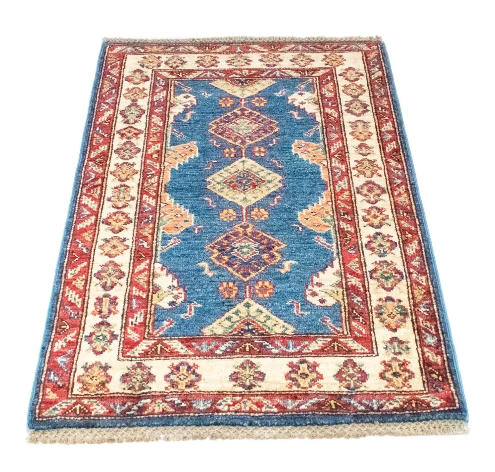 Dywan Ziegler - Kazak - 97 x 65 cm - niebieski