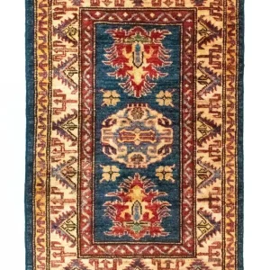 Dywan Ziegler - Kazak - 89 x 56 cm - niebieski