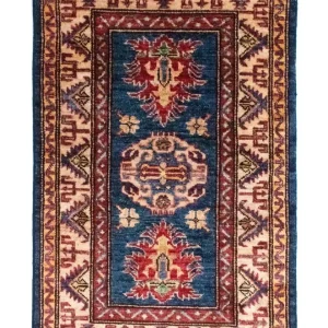 Dywan Ziegler - Kazak - 97 x 61 cm - niebieski