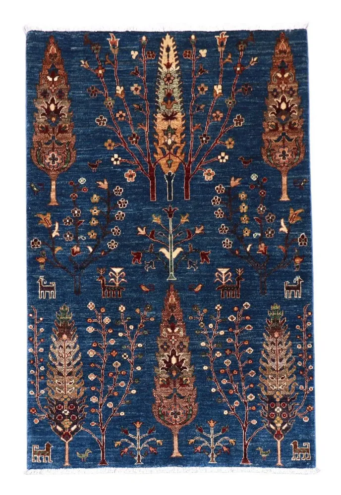 Dywan Zieglera - 152 x 106 cm - ciemnoniebieski