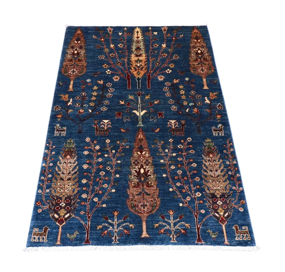 Dywan Zieglera - 152 x 106 cm - ciemnoniebieski