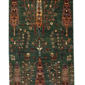 Dywan Zieglera - 159 x 103 cm - ciemna zieleń