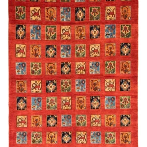 Dywan Zieglera - 227 x 160 cm - czerwony