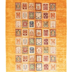 Dywan Zieglera - 254 x 175 cm - pomarańczowy