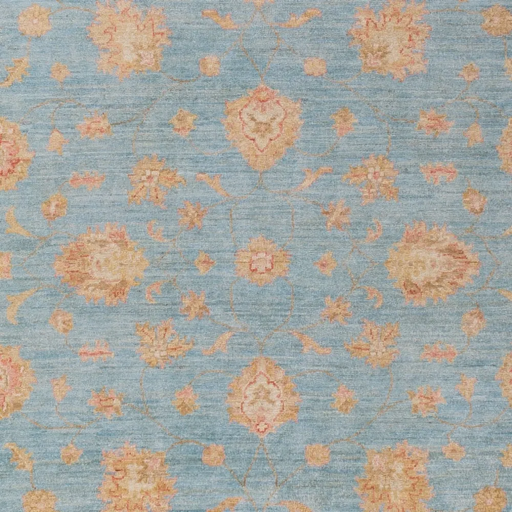 Dywan Zieglera - 298 x 206 cm - jasnoniebieski