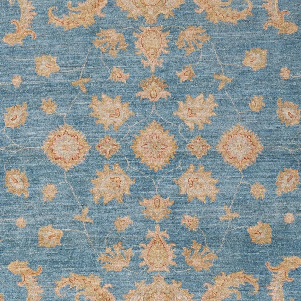 Dywan Zieglera - 301 x 202 cm - jasnoniebieski