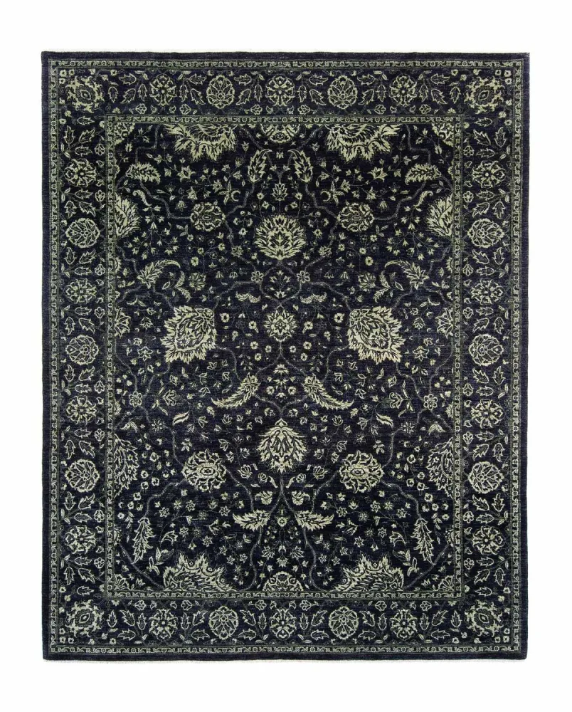 Dywan Zieglera - 309 x 246 cm - ciemnoniebieski