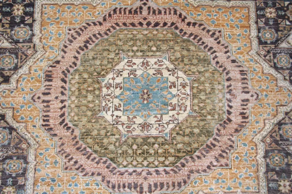 Dywan Zieglera - 354 x 271 cm - niebieski
