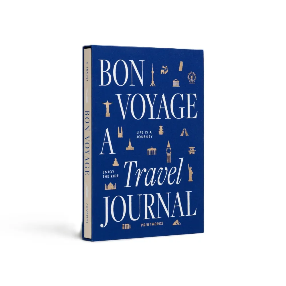 Dziennik podróży TRAVEL JOURNAL granatowy z beżowym