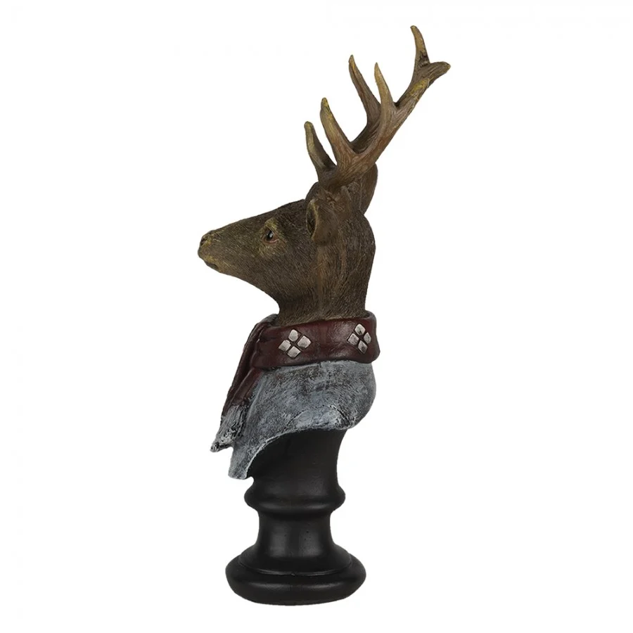 Figurka głowa renifera 23 cm brązowy Clayre & Eef