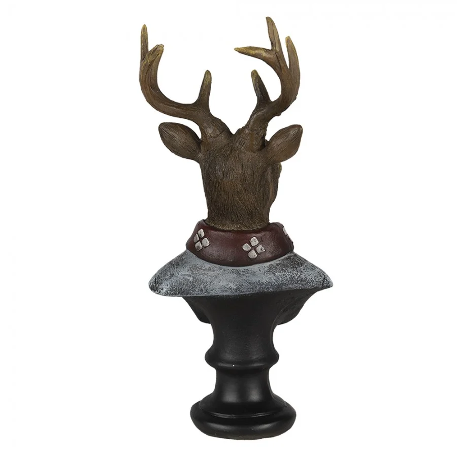 Figurka głowa renifera 23 cm brązowy Clayre & Eef