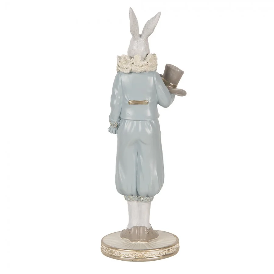 Figurka Królik dekoracyjny błękitny 31 cm Clayre & Eef