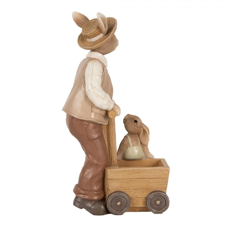 Figurka Pan Królik brązowa 24 cm Clayre & Eef