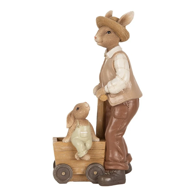 Figurka Pan Królik brązowa 24 cm Clayre & Eef