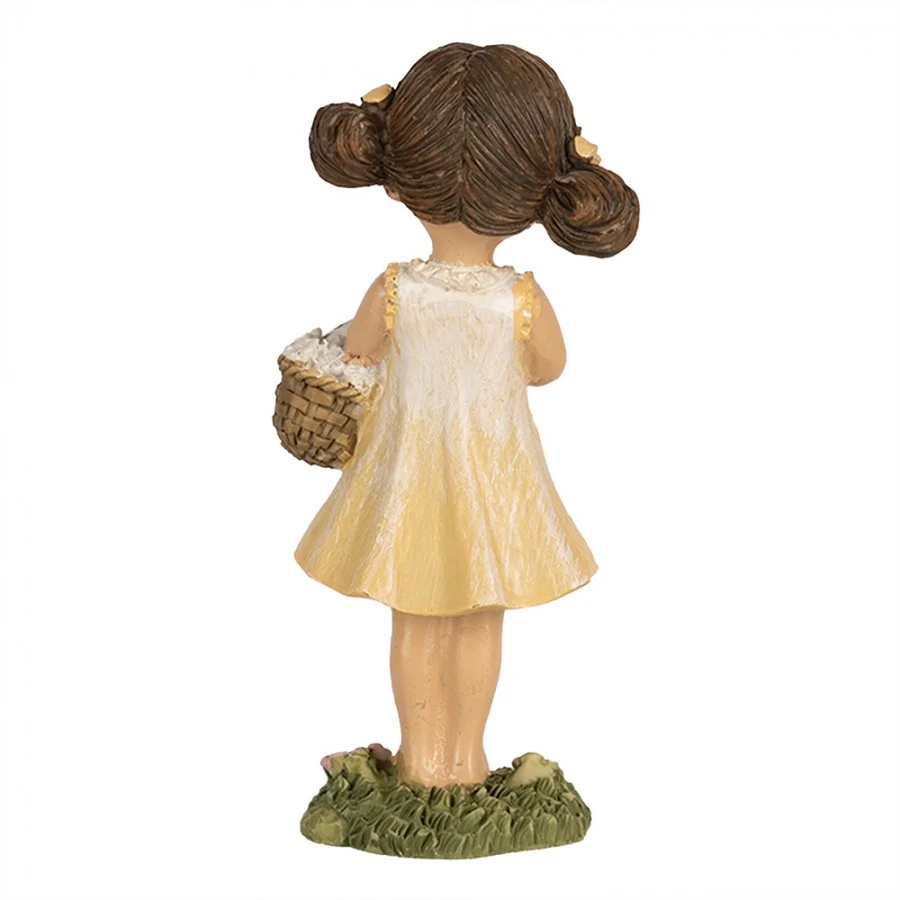 Figurka wiosenna dziewczynka w żółtej sukience 13 cm Clayre & Eef