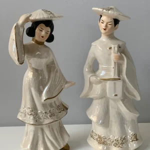 Figurki porcelanowe, szkliwione, Japonia