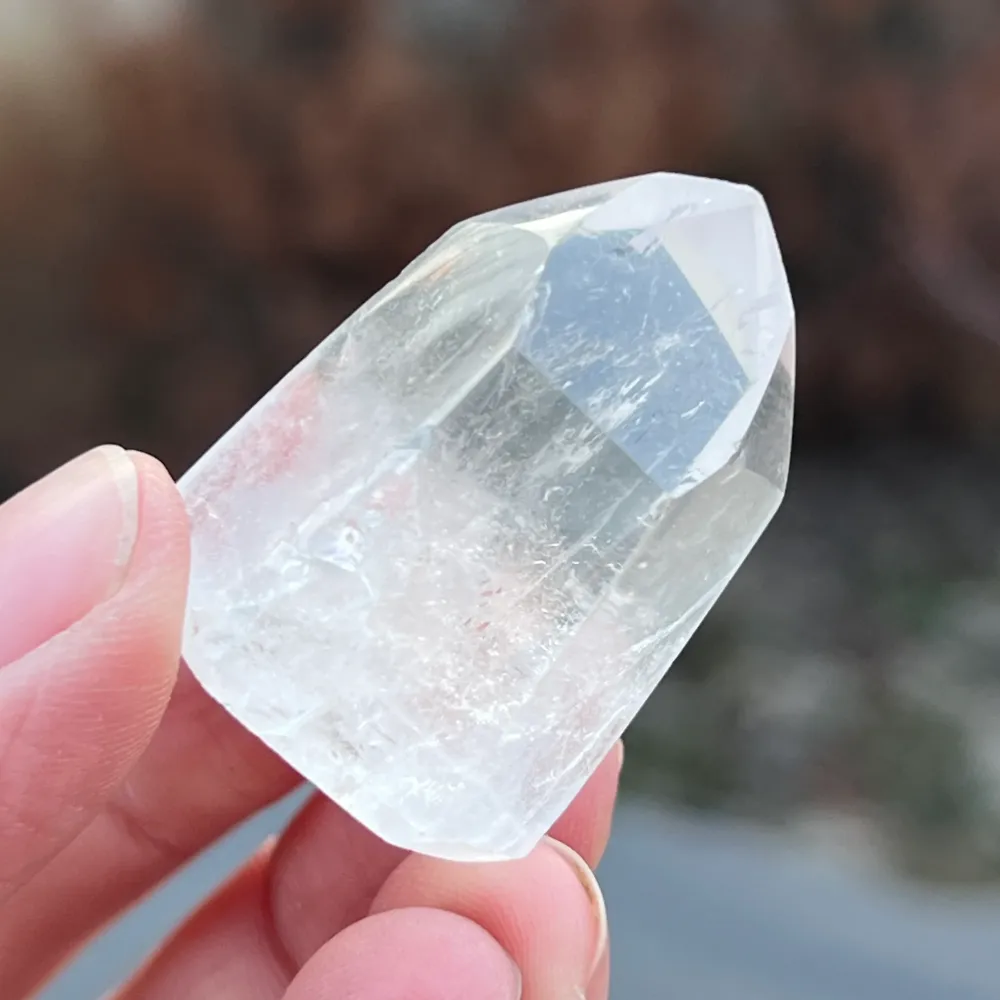 Generator / Końcówka Kwarc Kryształ Górski Bezbarwny ICY M6