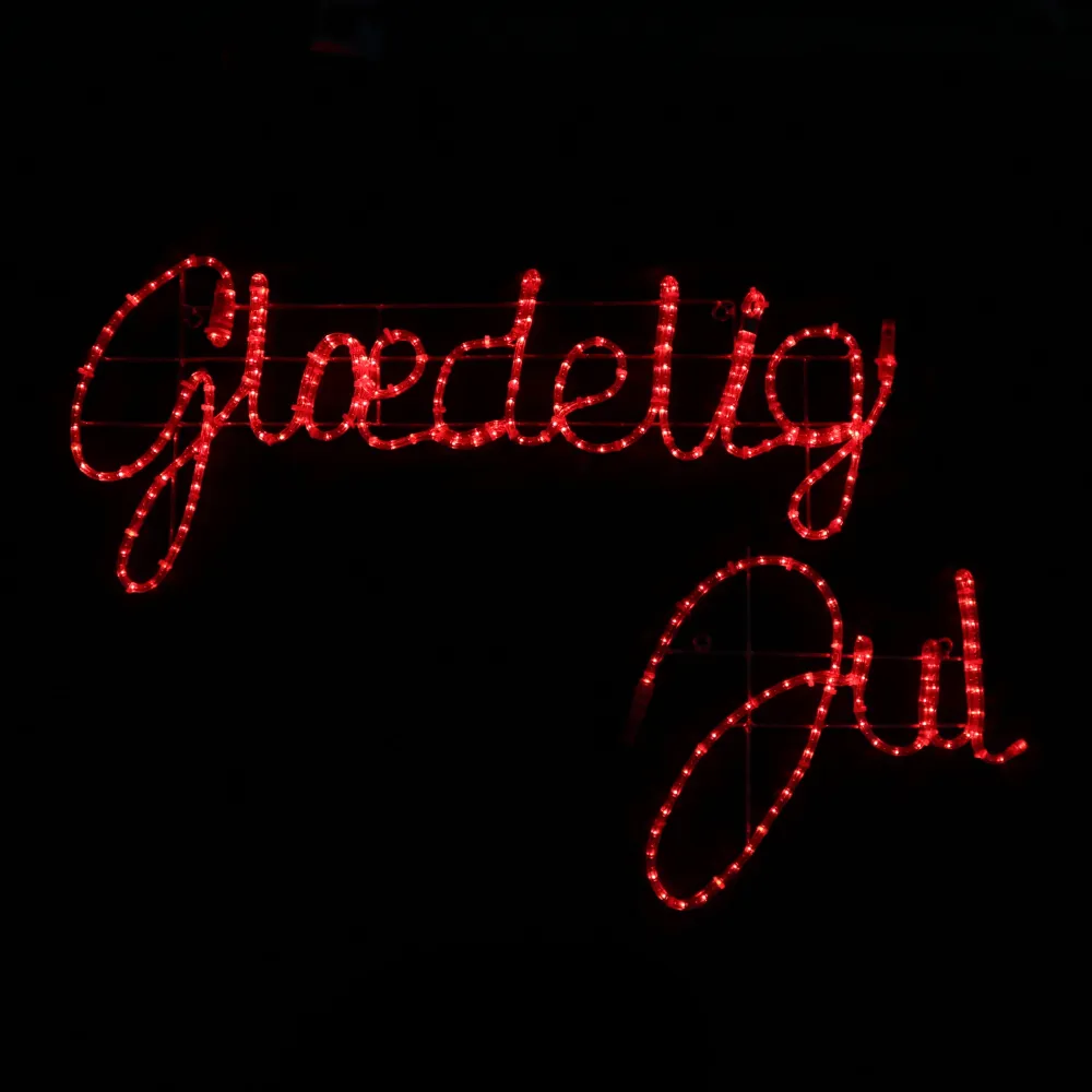 Glædelig Jul - Znak LED - 155x43