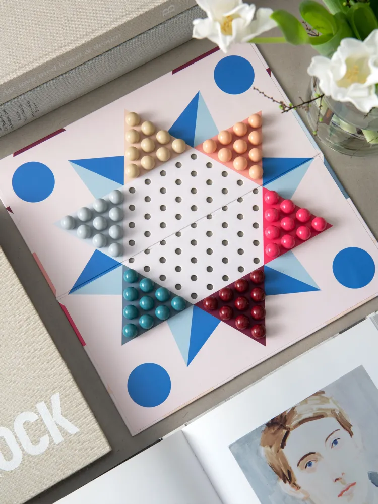 Gra trymla CHINESE CHECKERS beżowy