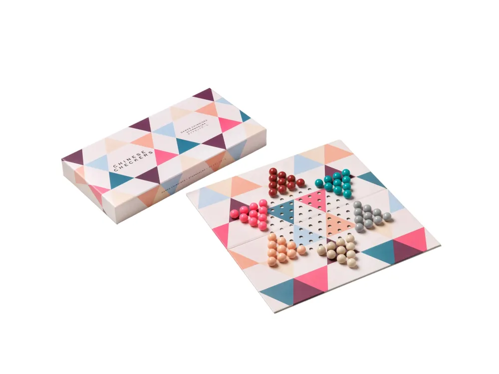Gra trymla CHINESE CHECKERS beżowy