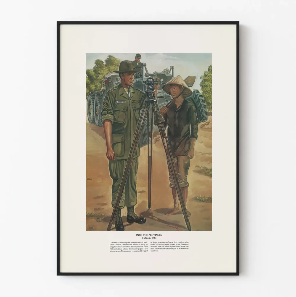Historyczny plakat Wietnam 1965 - Do Prowincji