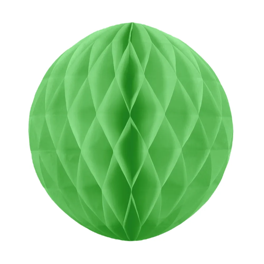 Honeycomb bibułowy, zielony, 20 cm