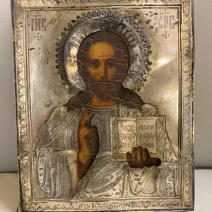 Ikona w koszulce " Pantokrator" XIX w.