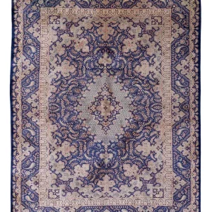 Jedwabny dywan - Ghom Silk - Premium - 150 x 96 cm - karmelowy