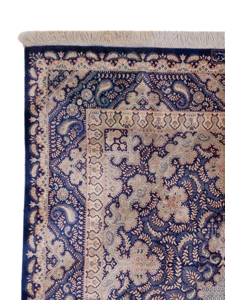 Jedwabny dywan - Ghom Silk - Premium - 150 x 96 cm - karmelowy