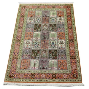Jedwabny dywan - Ghom Silk - Premium - 157 x 100 cm - rdza