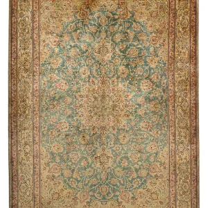 Jedwabny dywan - Ghom Silk - Premium - 216 x 132 cm - ciemnoniebieski