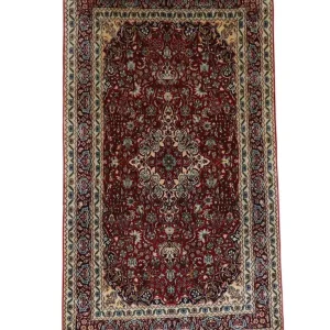 Jedwabny dywan - Kashmir Silk - 150 x 90 cm - ciemna czerwień