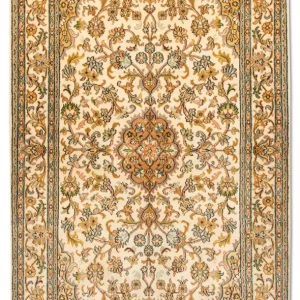 Jedwabny dywan - Kashmir Silk - 155 x 83 cm - beżowy