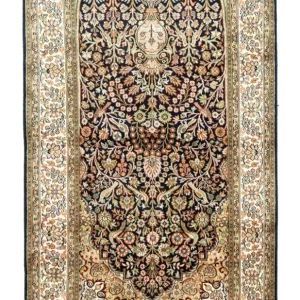 Jedwabny dywan - Kashmir Silk - 156 x 95 cm - niebieski